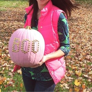 Lilly Pulitzer Neon Pink Puffer Vest XS
